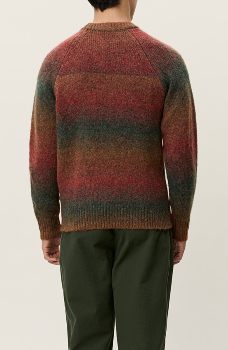 Les Deux Brad Gradient Knit Sweater, Alternate, color, Dark Clay Orange