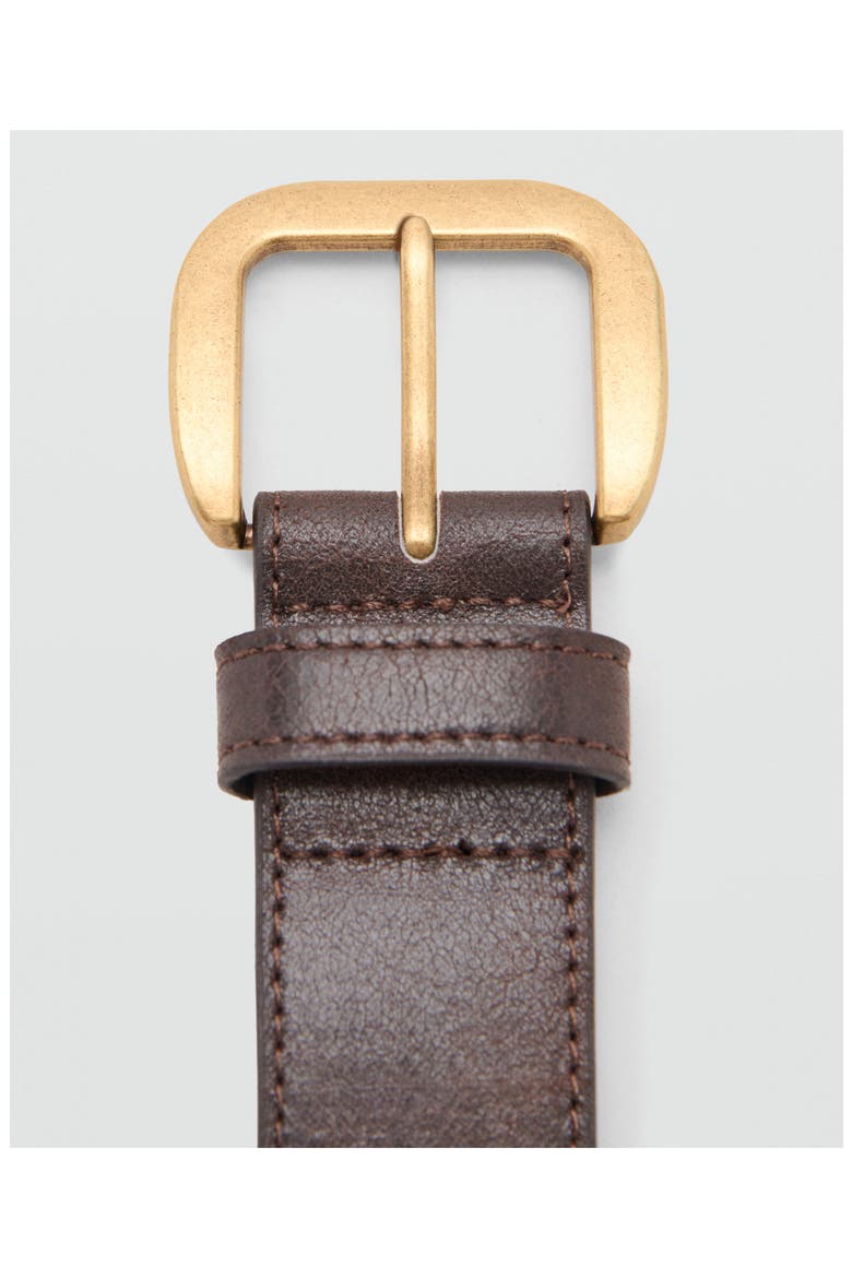 Square Buckle Belt, Alternate, color, CHOCOLATE