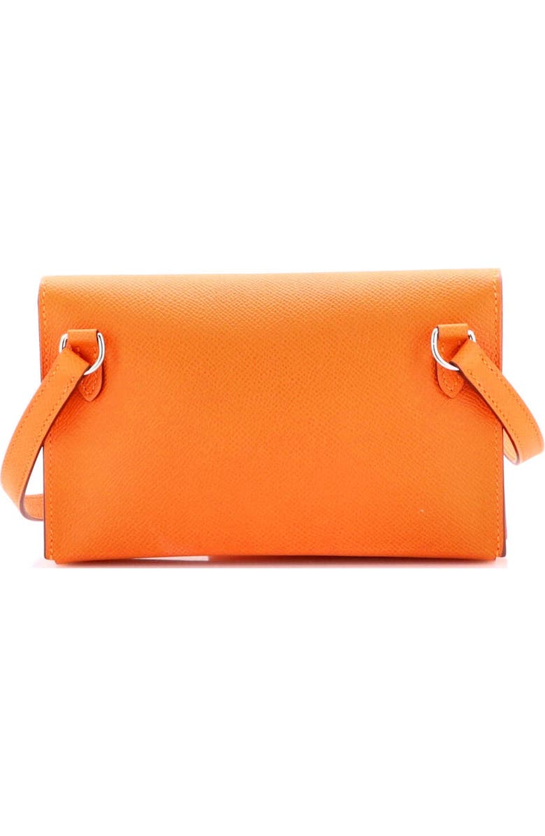 Pre-Owned Hermes Hermesnap Wallet Bag Epsom, Alternate, color, Orange H