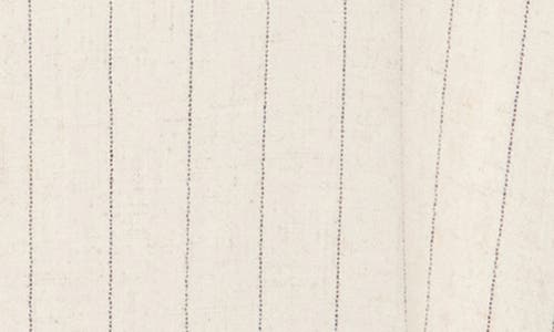 Renee C Striped Tie Front Top In White