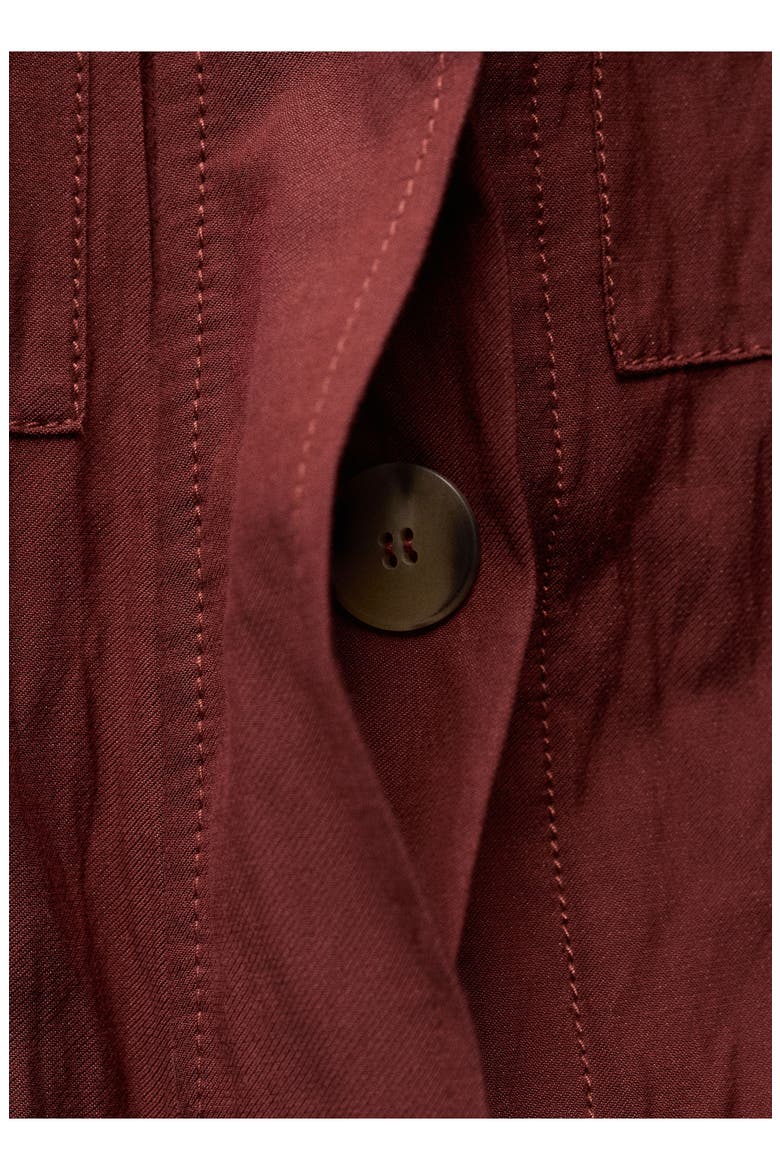 Wrinkle Effect Longline Vest, Alternate, color, WINE