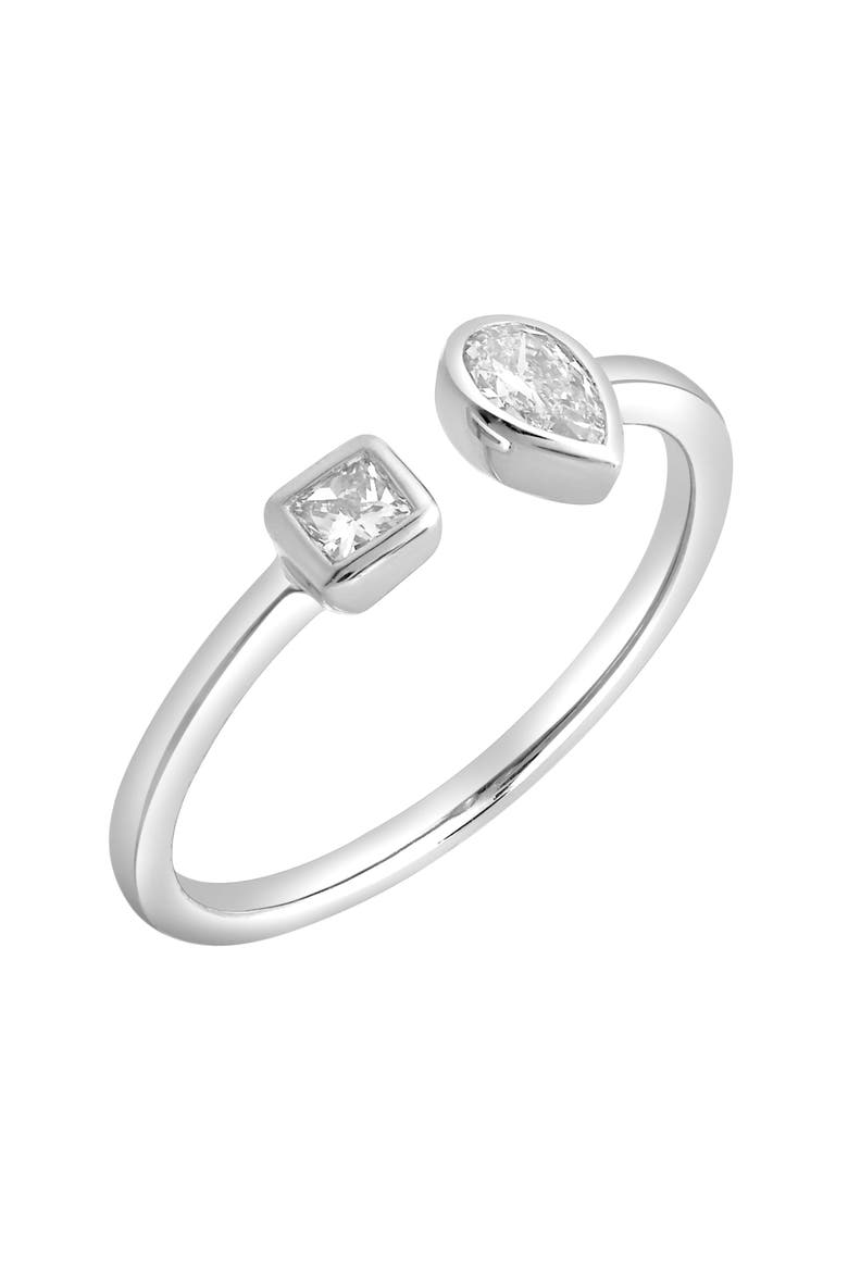 Lyra 14K Gold Lab Grown Diamond Open Ring - 0.34 Ct, Alternate, color, 14K White Gold