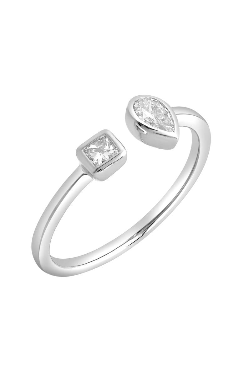 LuvMyJewelry Lyra 14K Gold Lab Grown Diamond Open Ring - 0.34 Ct, Alternate, color, 14K White Gold