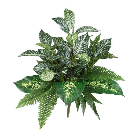 25-in Mix Greens Artificial Plant (Set of 2)