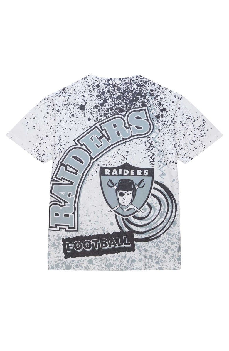 Mitchell & Ness Men's Mitchell & Ness White Las Vegas Raiders Team Burst Sublimated T-Shirt, Alternate, color, White