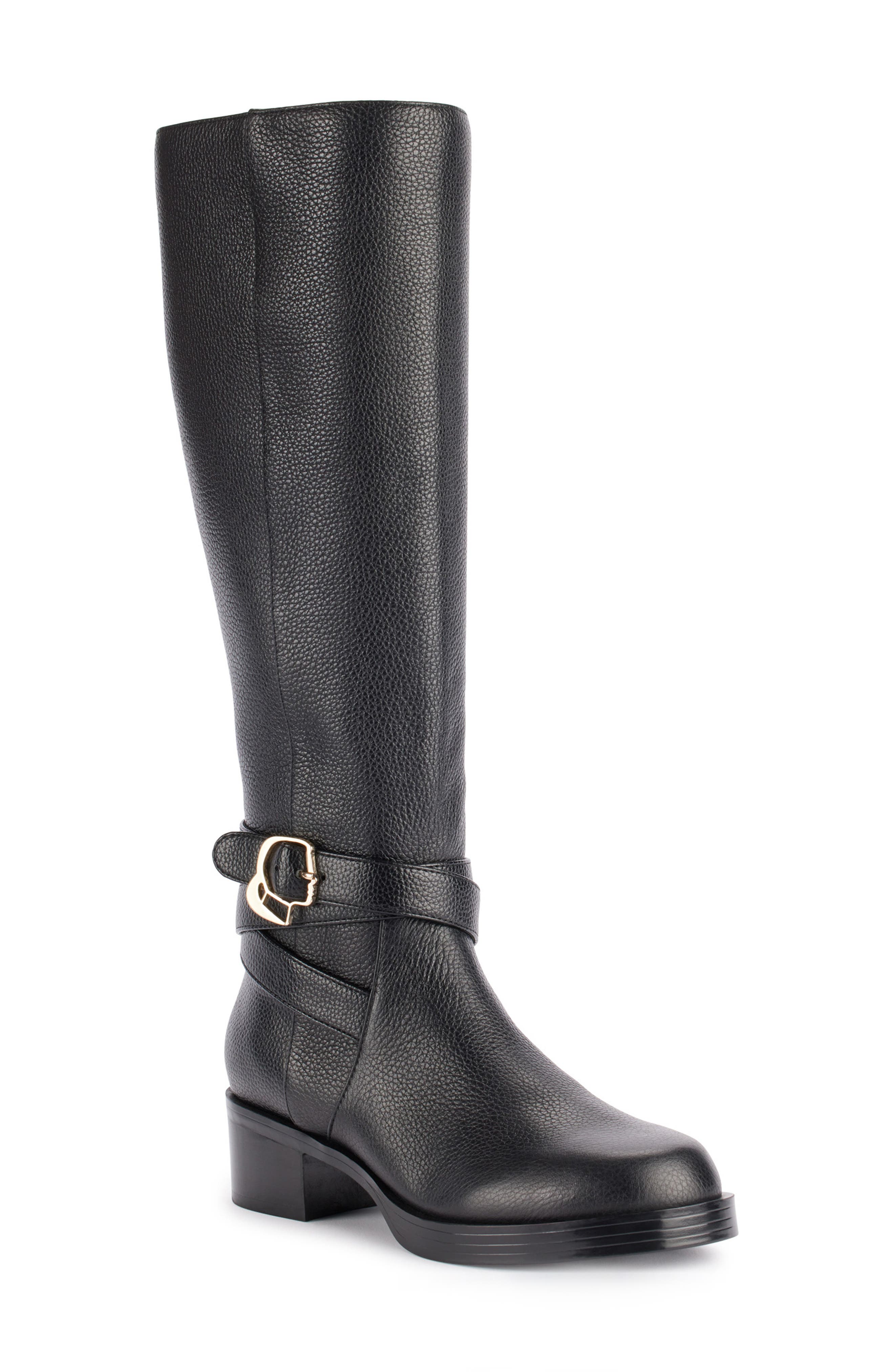 KARL LAGERFELD PARIS Claremont Knee High Riding Boot