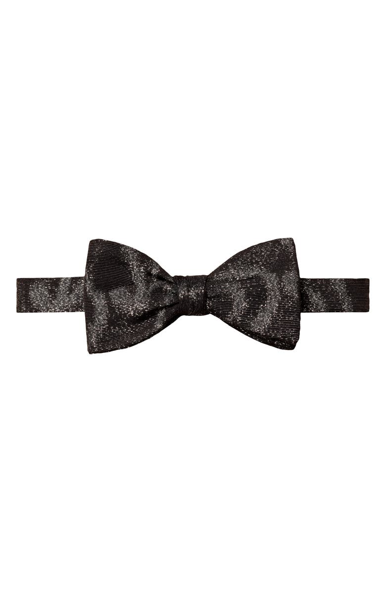 Eton Metallic Silk Bow Tie, Main, color,