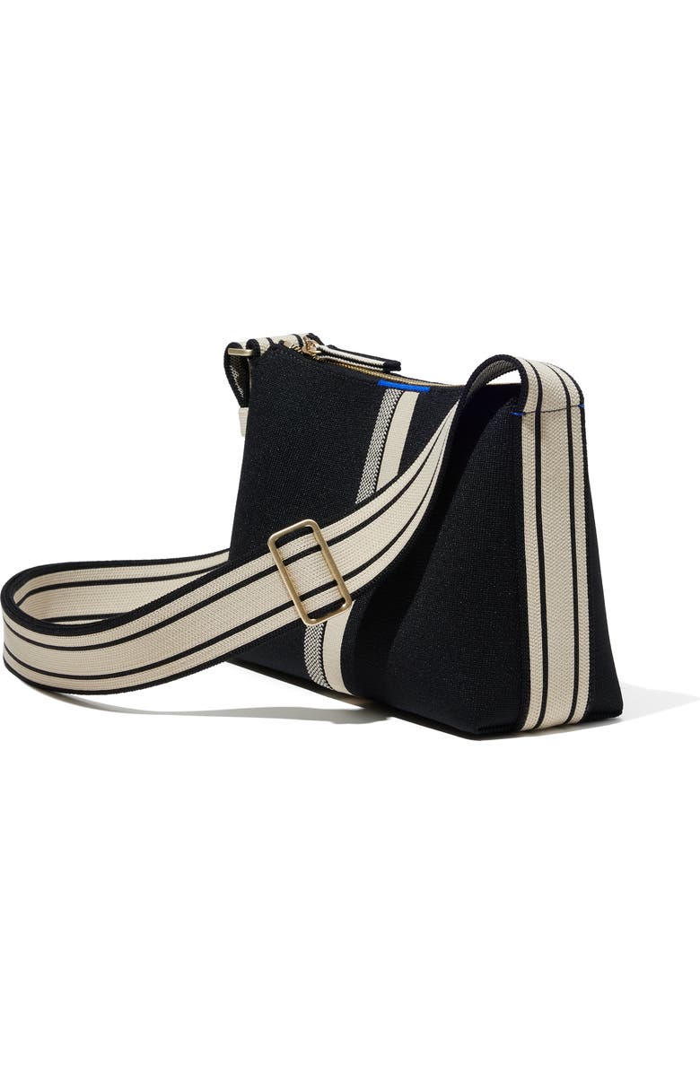 Rothy's The Casual Crossbody, Alternate, color, Black & Ivory Stripe