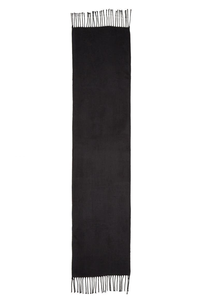 Supersoft Fringe Scarf, Alternate, color, BLACK