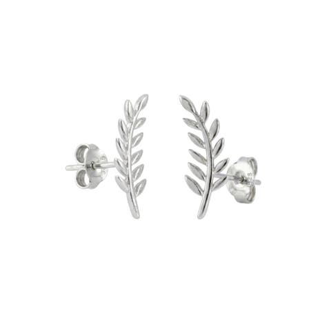 Wheat Earrings Ear Of Wheat Sterling Silver Stud Earring