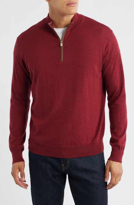 Peter Millar Autumn Crest Merino Wool Blend Quarter Zip Sweater