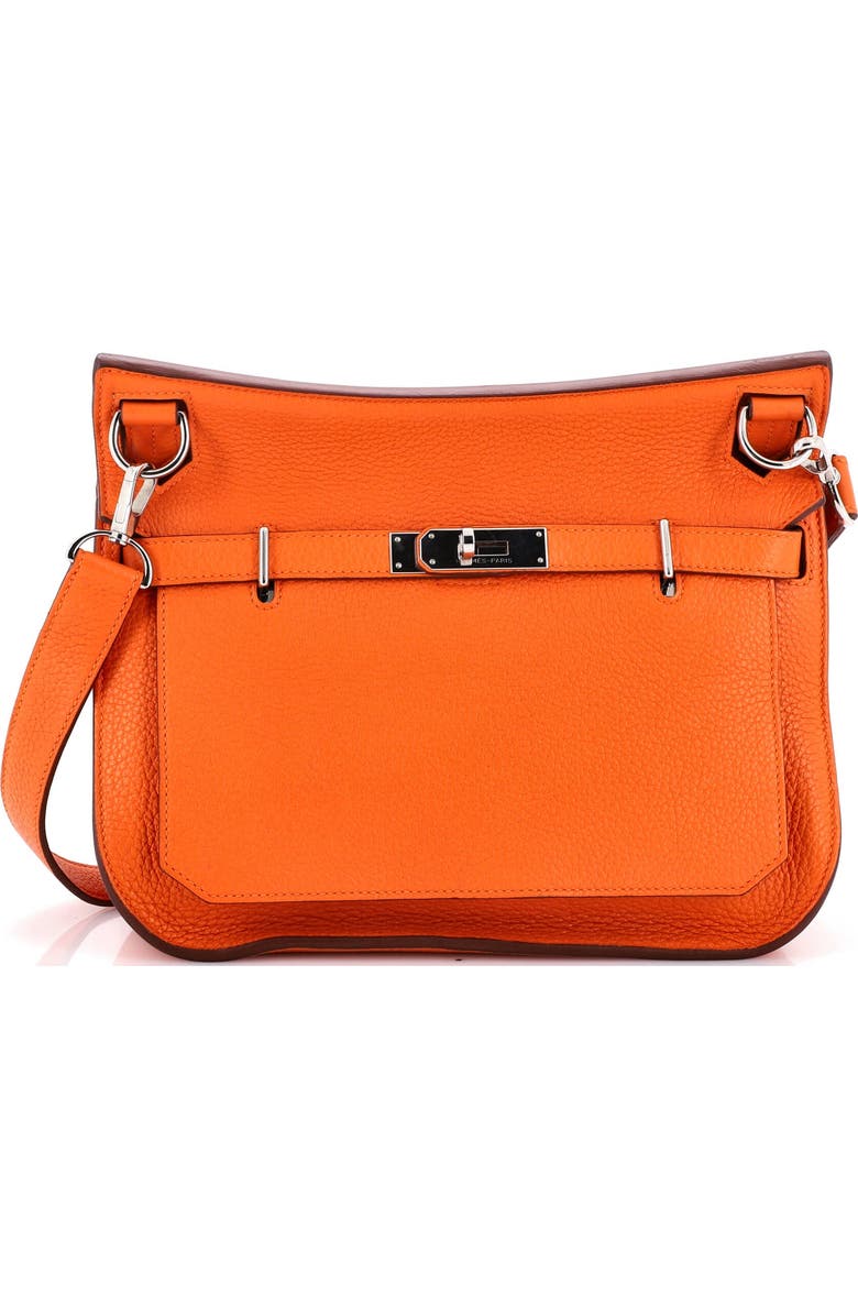 Pre-Owned Hermes Jypsiere Bag Clemence 28, Main, color, Orange H