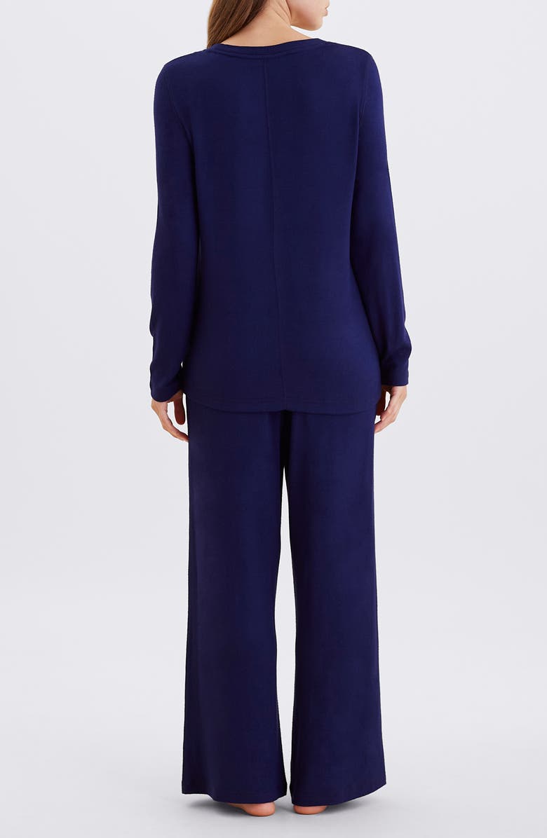 Papinelle Feather Soft Pajamas, Alternate, color, Winter Navy