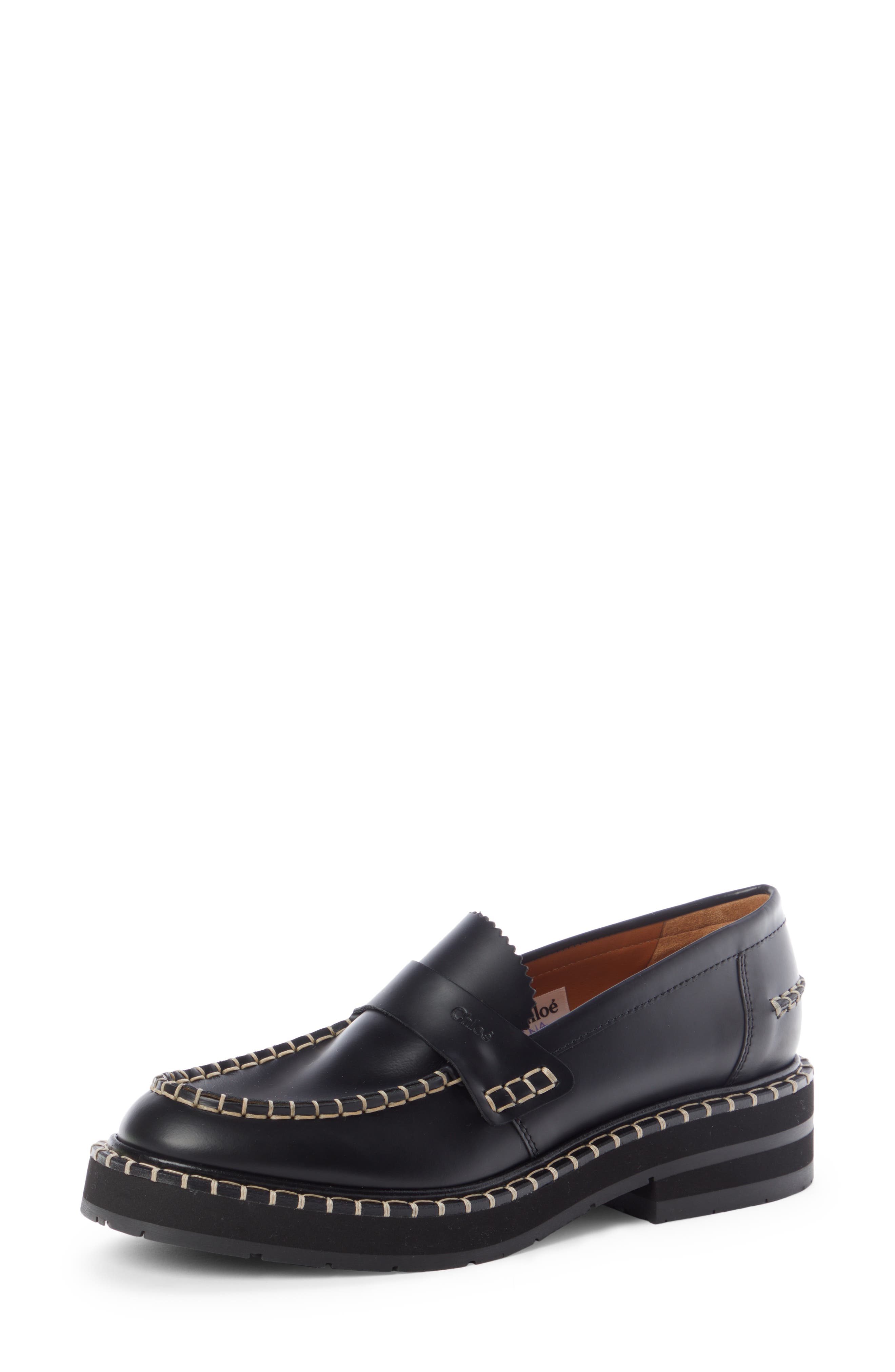 Chloé Noua Stitch Detail Loafer, Main, color, 