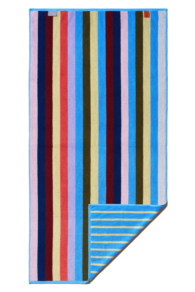 Stripe Bath Towel, Main, color, BLUE MULTI STRIPE
