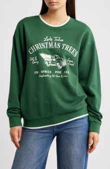 GOLDEN HOUR Holiday Tree Farm Graphic Sweatshirt