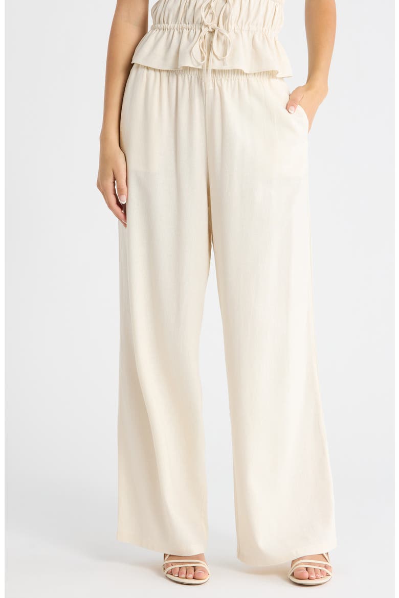 Jude Wide Leg Pants, Main, color, PARCHMENT