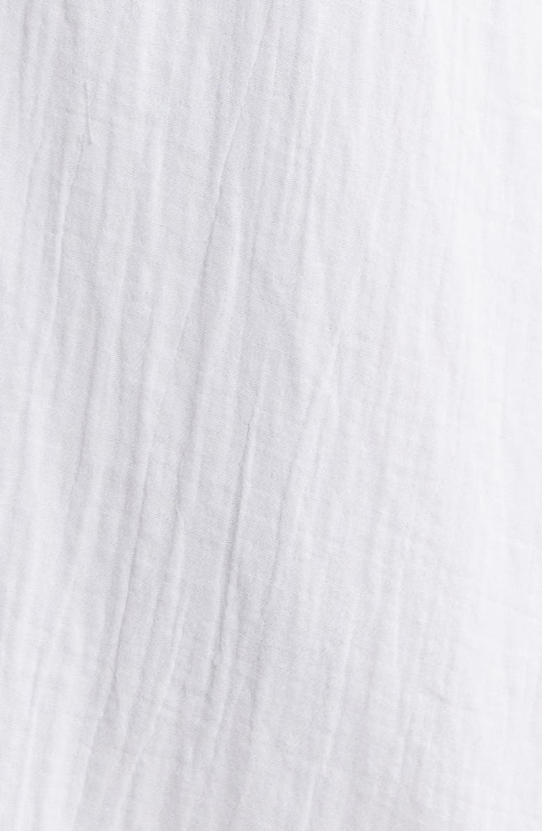 Caslon<sup>®</sup> Vacation Tie Front Gauze Shirtdress, Alternate, color,