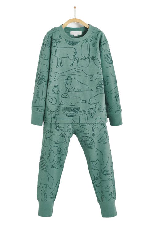 Premium Cotton Camou Waffle Snug 2PC Pajamas For Toddler