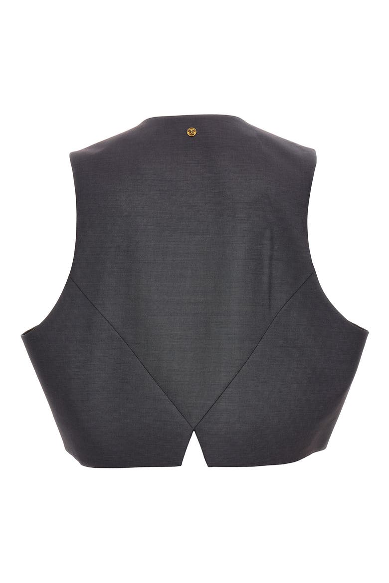 Lightweight Wool & Mohair Vest, Alternate, color, GREY