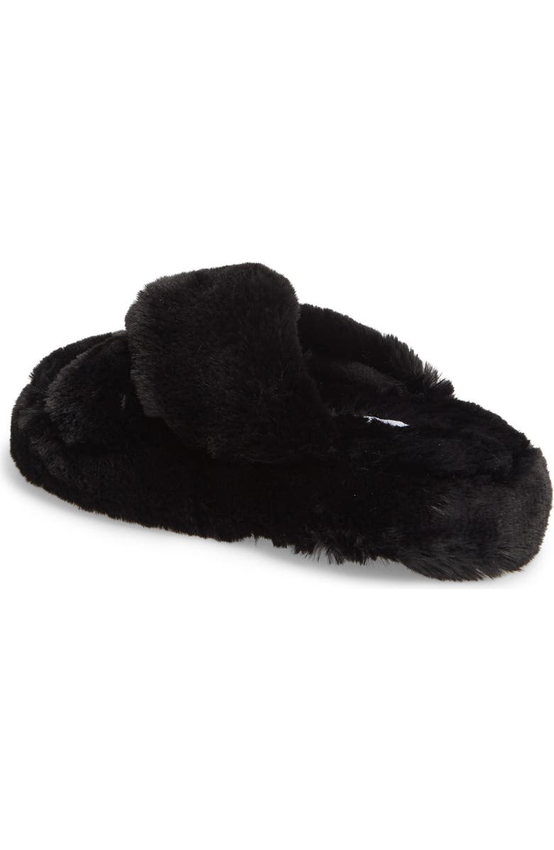 Steve Madden Comfy Faux Fur Slipper, Alternate, color,