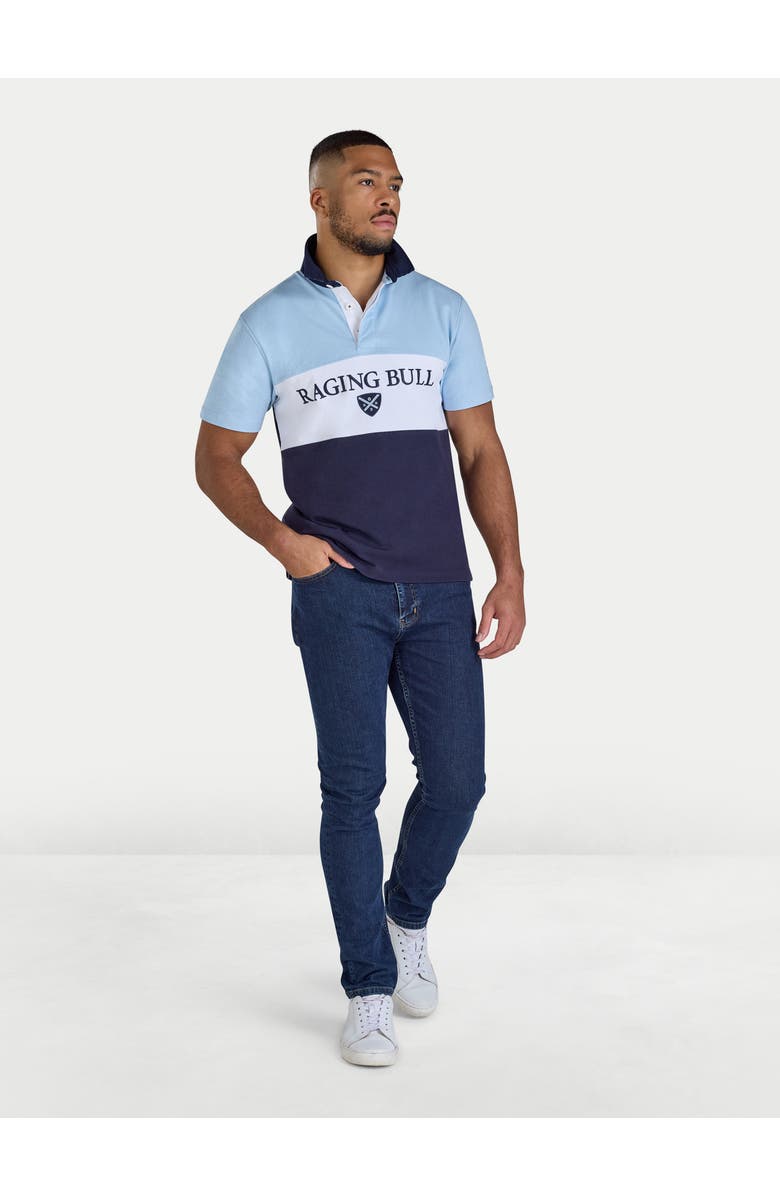 Raging Bull Cut & Sew Rugby Shirt, Alternate, color, Navy