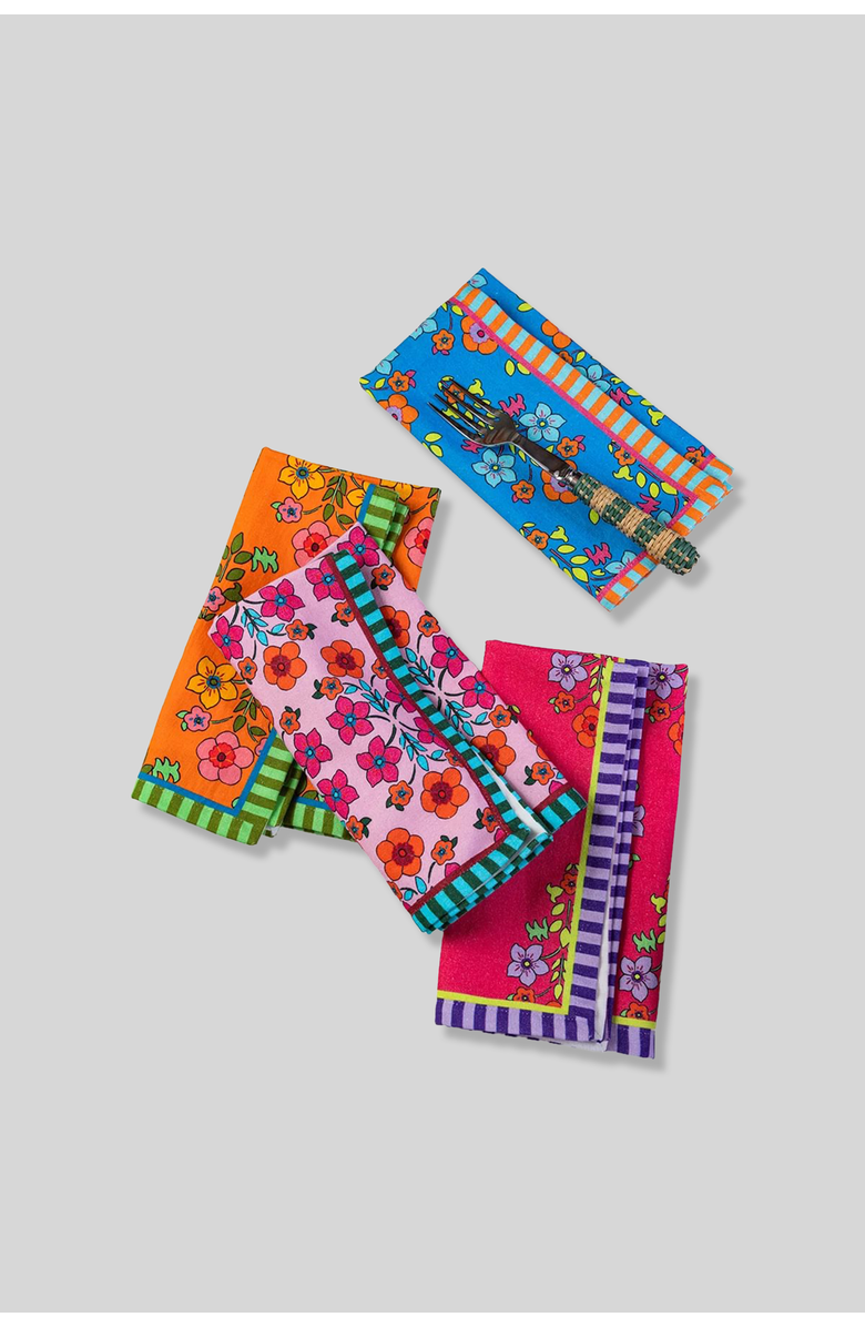 Furbish Summer Floral Napkins Set of 4, Alternate, color, 