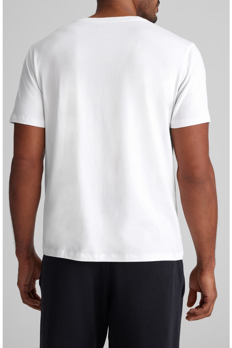 Second Skin V-Neck T-Shirt, Alternate, color, WHITE