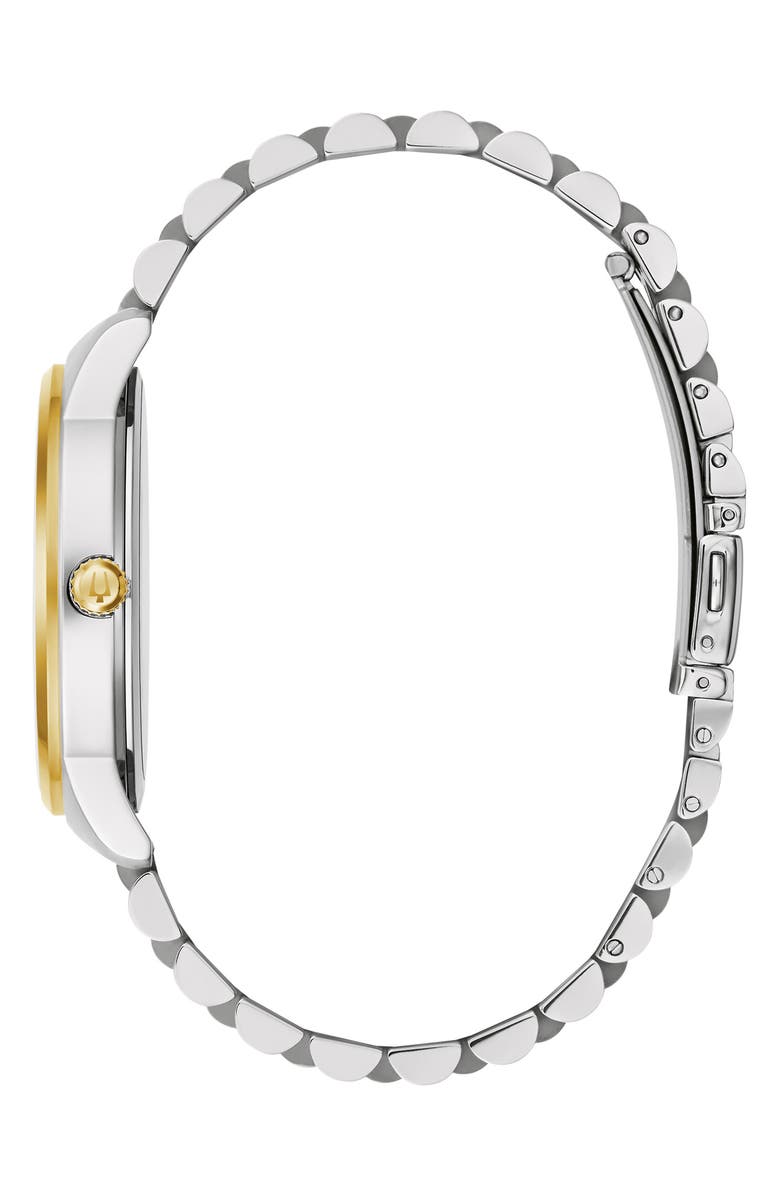 BULOVA Two-Tone Diamond Bracelet Watch, 41mm, Alternate, color, 