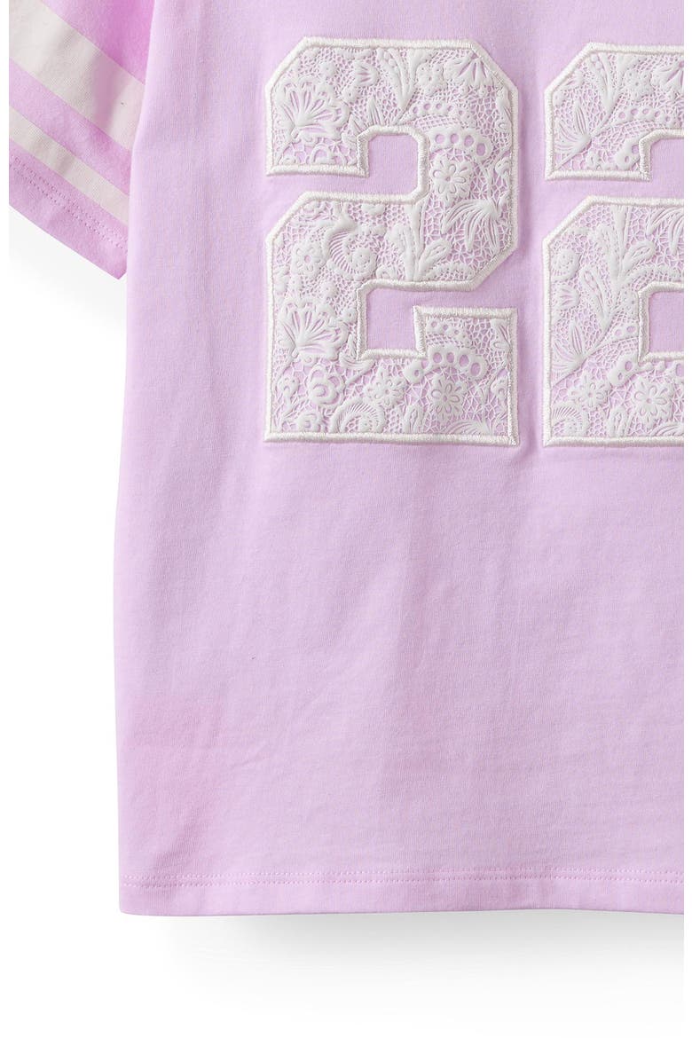 Kid's Livvy Lux Short Sleeve Tee, Alternate, color, Pale Violet Kindness Club