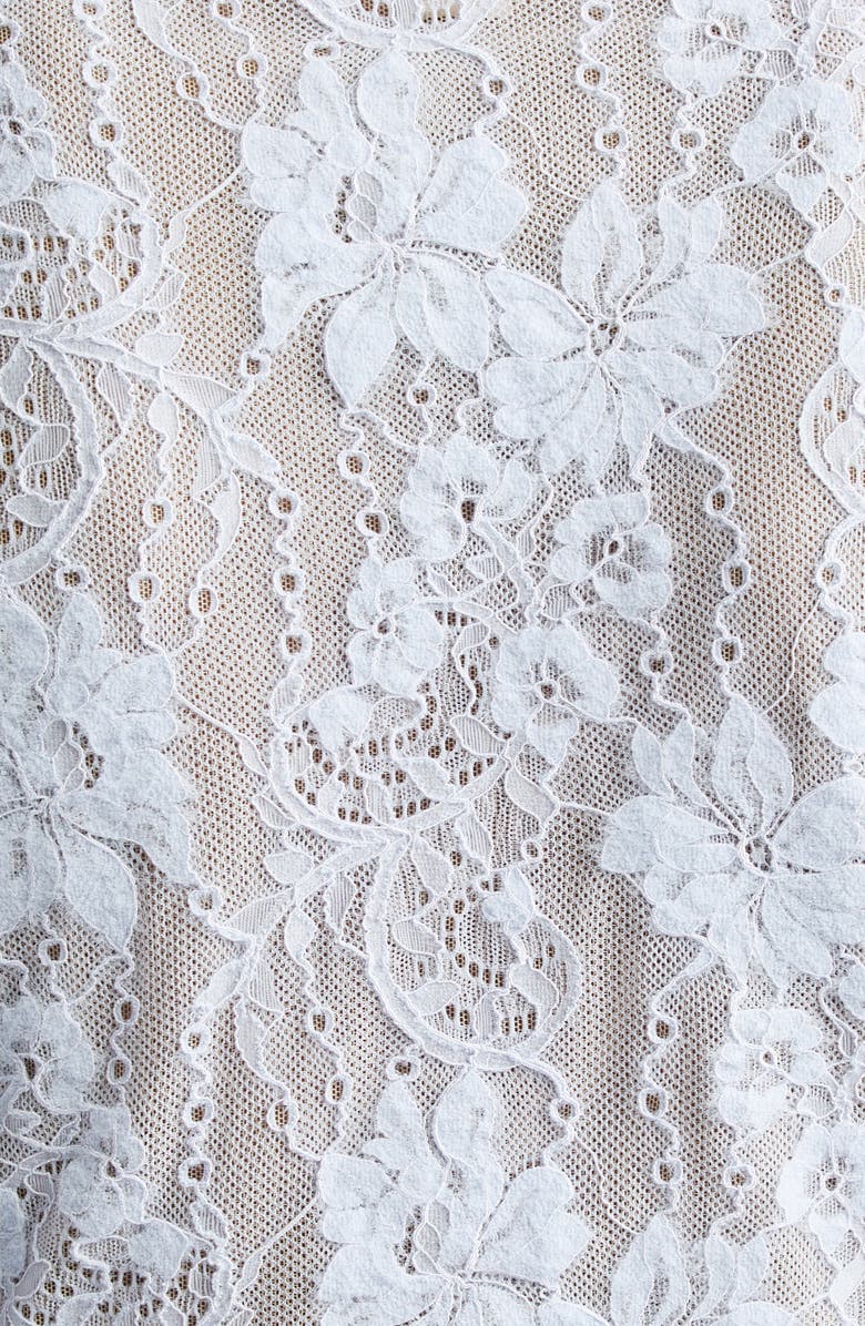 Zimmermann Lace Bodysuit, Alternate, color, Light Blue