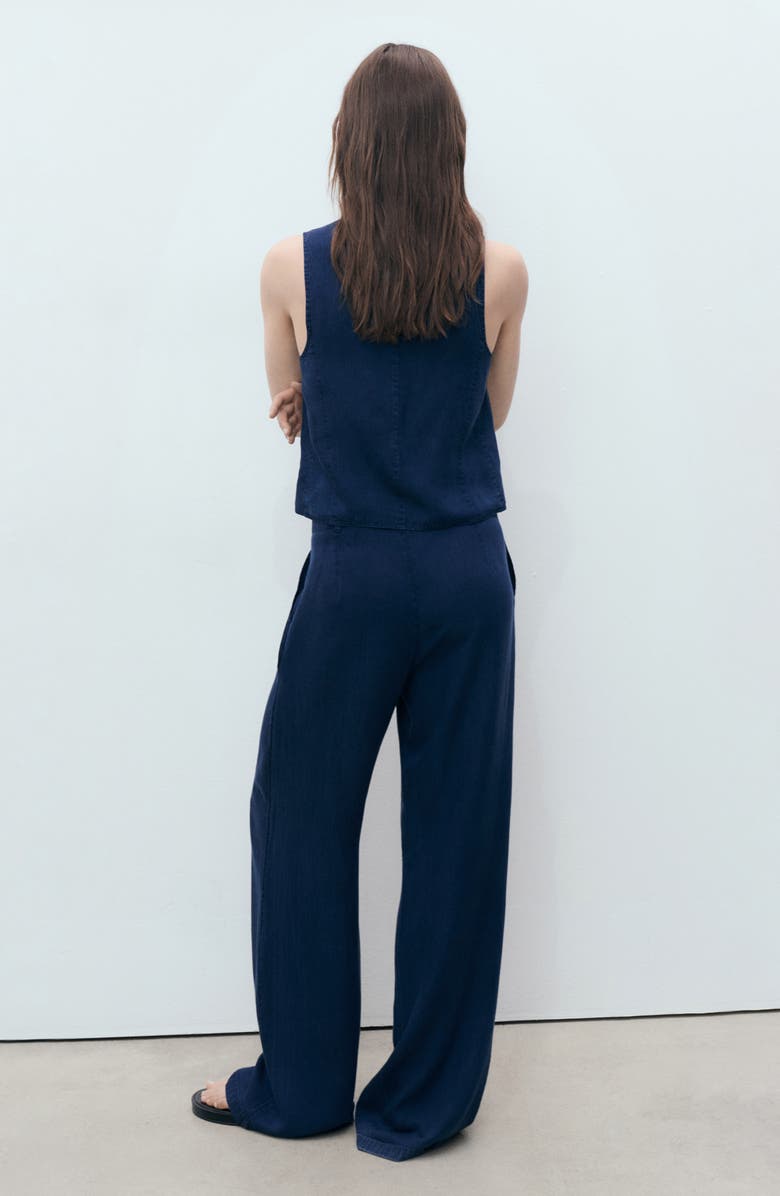 MANGO Denim Effect Vest, Alternate, color, 