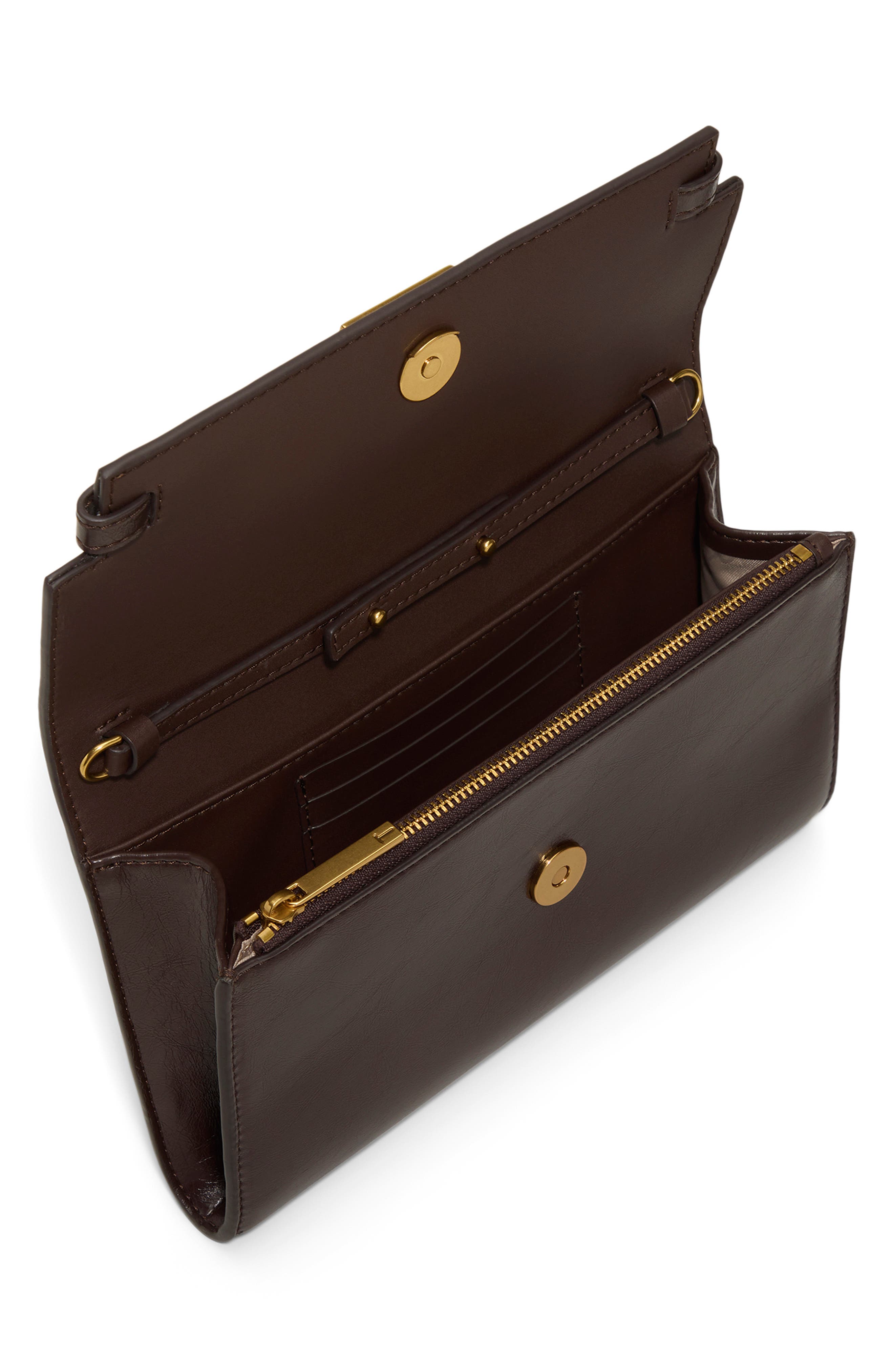 Ted Baker London Jean Crossbody Wallet, Alternate, color, Dark Brown