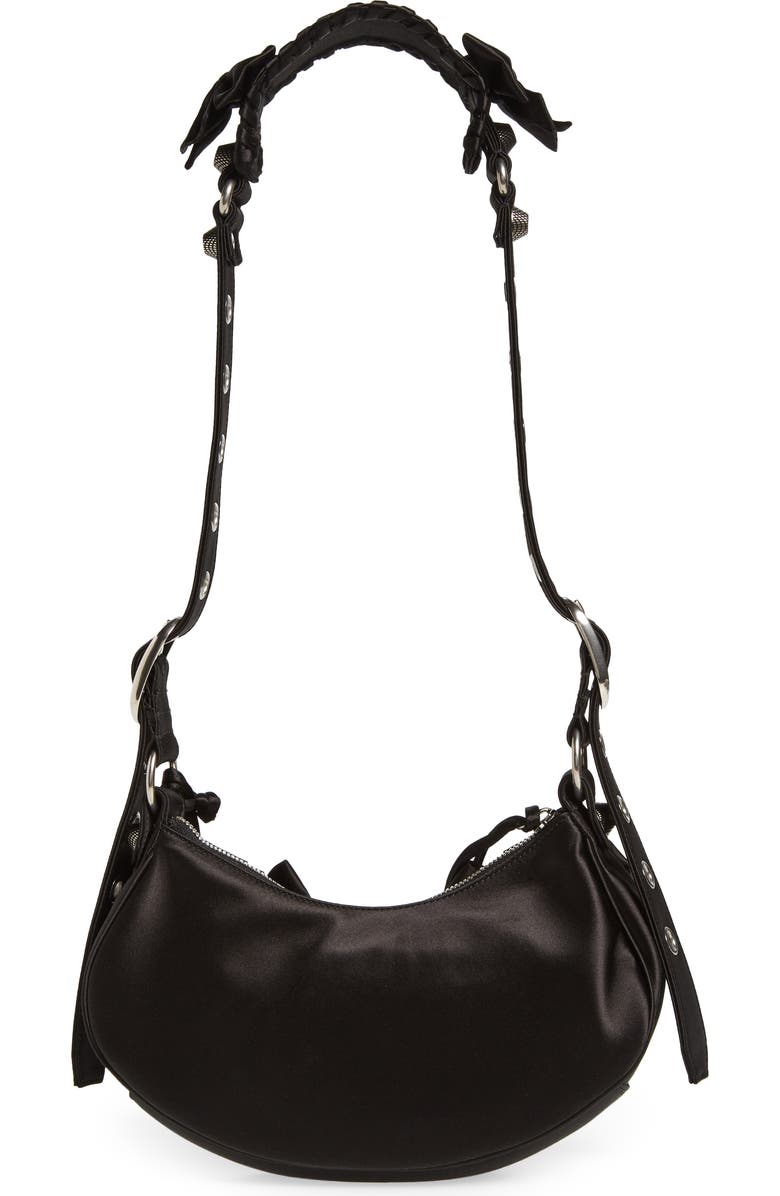 Balenciaga Extra Small Le Cagole Satin Shoulder Bag, Alternate, color,