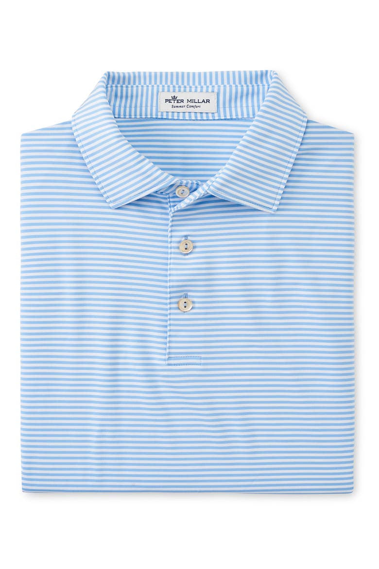 Hales Stripe Performance Polo, Main, color, COTTAGE BL