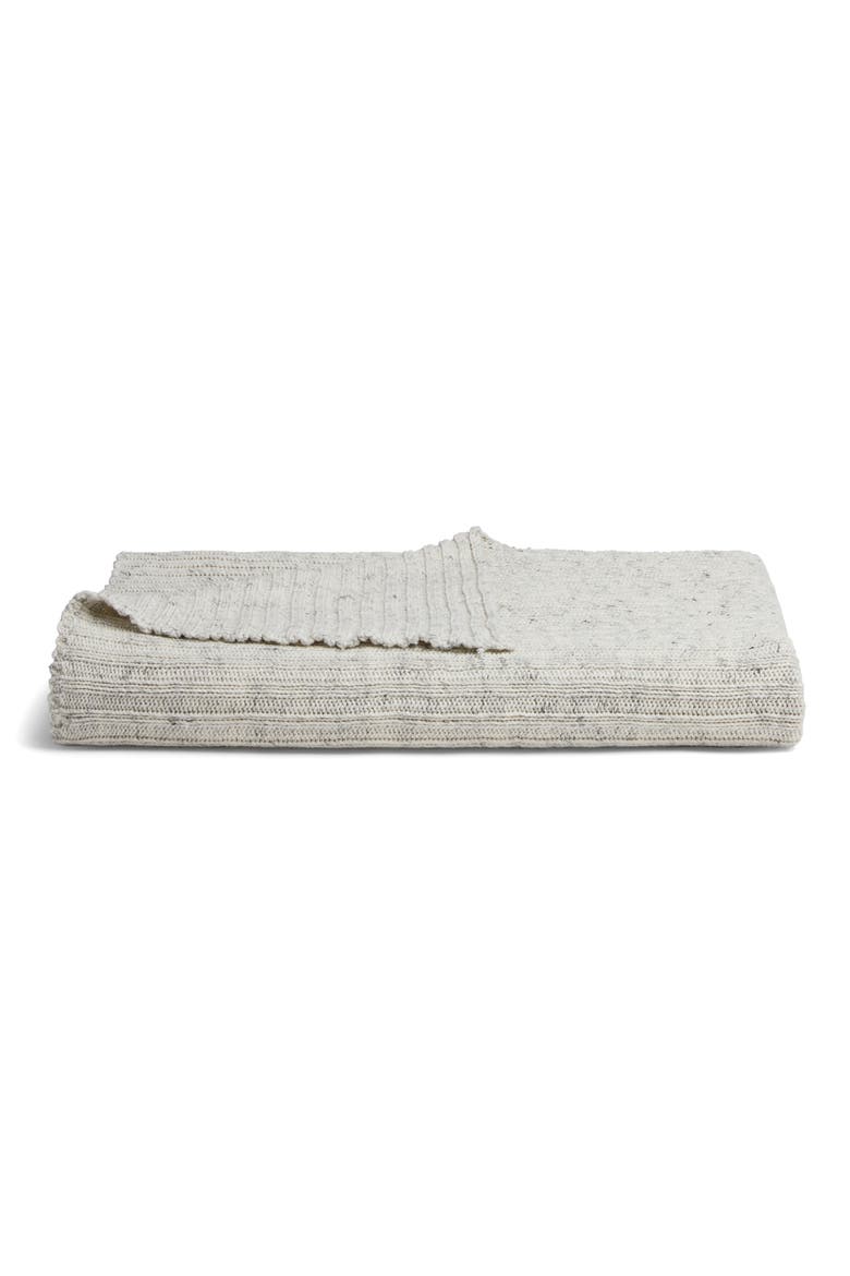 Oversize Knit Throw Blanket, Alternate, color, MARLED