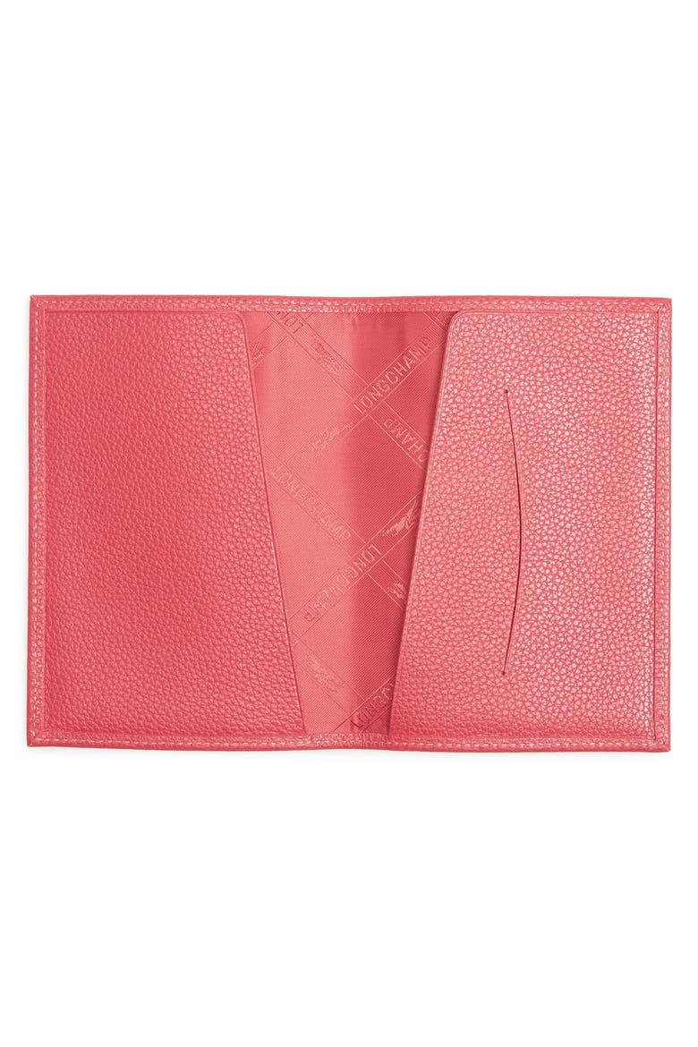 Leather Passport Case, Alternate, color, PINK