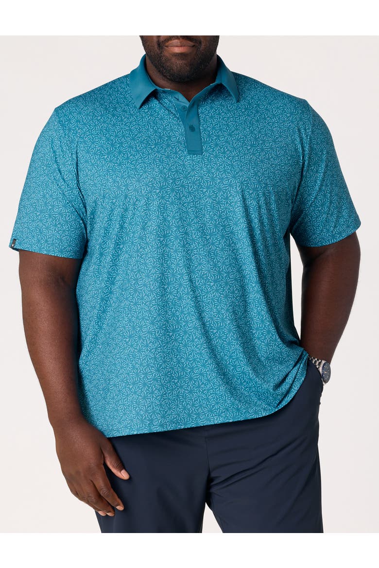 Big & Tall Confetti Tees Polo Shirt, Main, color, BLUE CORAL