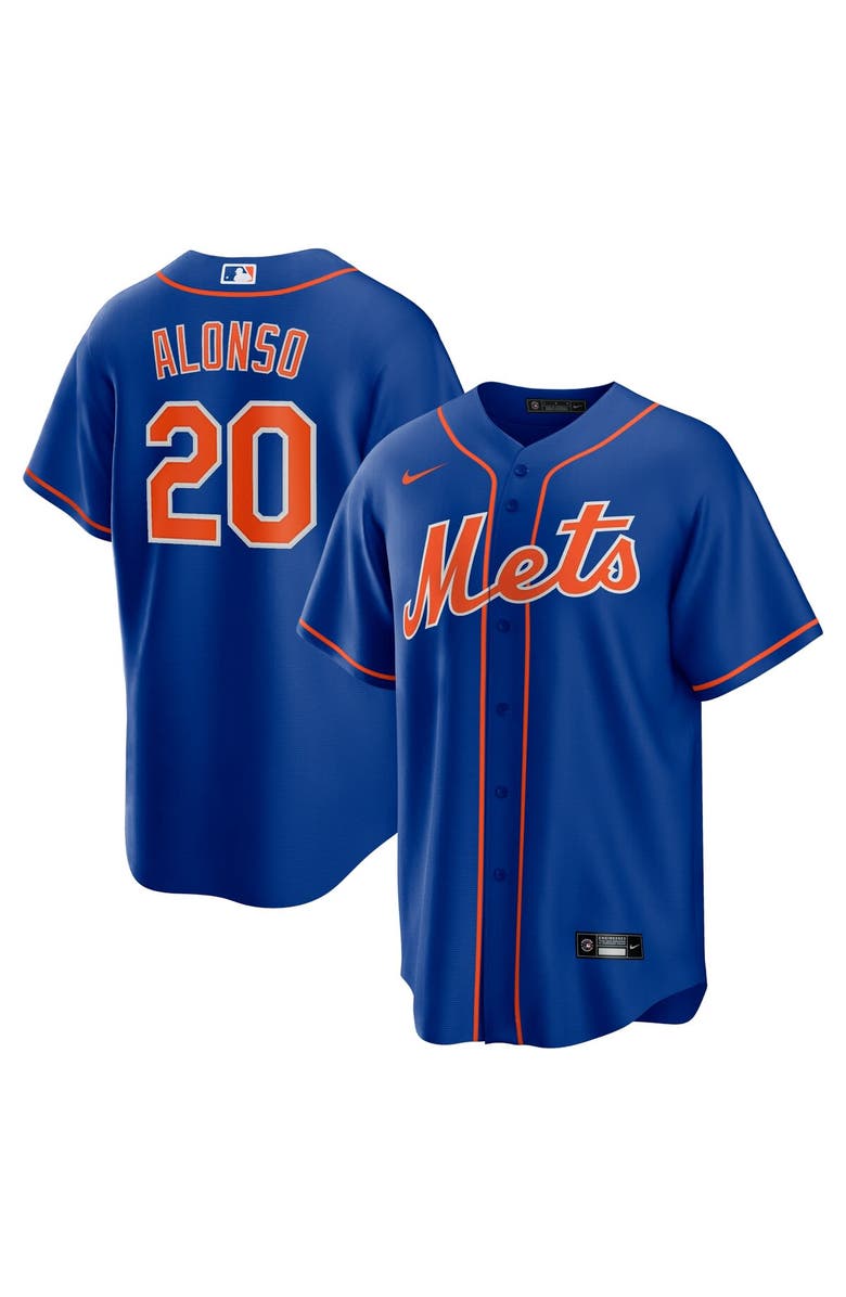 Nike Men's Nike Pete Alonso Royal New York Mets Alternate Replica Player Name Jersey, Alternate, color, 