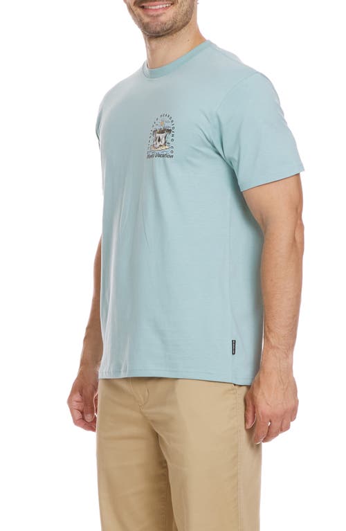 Quiksilver Simple Pleasures Graphic T-shirt In Jade Grey