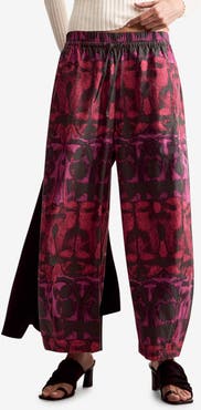 Desigual Abstract Print Wide Leg Pants