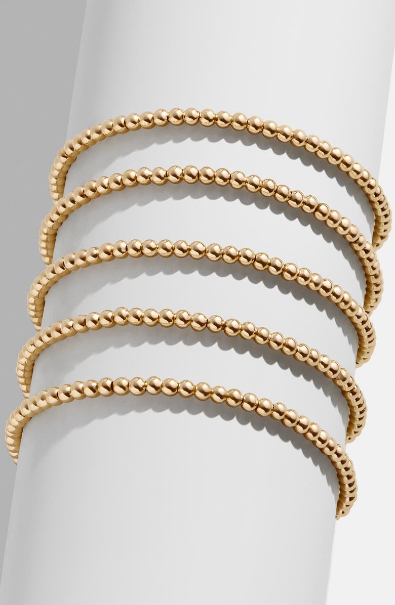 BaubleBar Pisa Set of 5 Beaded Bracelets, Alternate, color, 