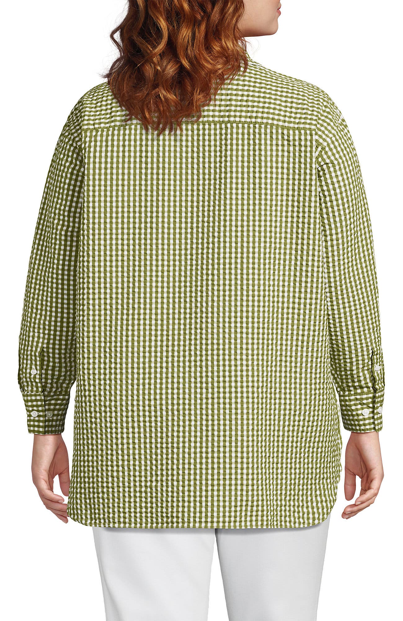 Oversized Seersucker Shirt - image 2