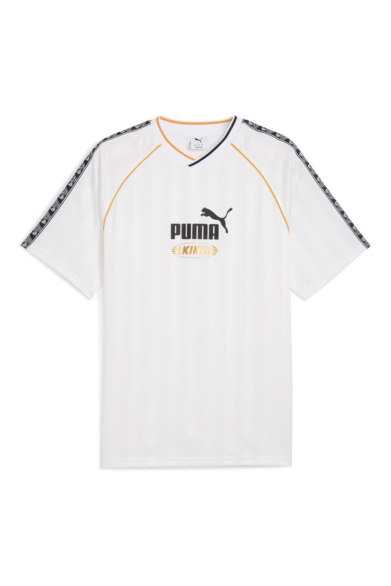 King Relaxed Performance Football Jersey, Alternate, color, PUMA WHITE