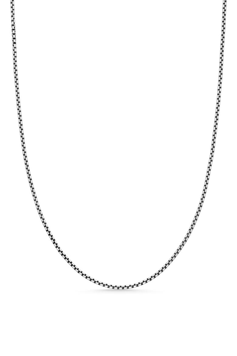 Box Chain Slider Necklace in Sterling Silver, 1.7mm, Main, color, SILVER
