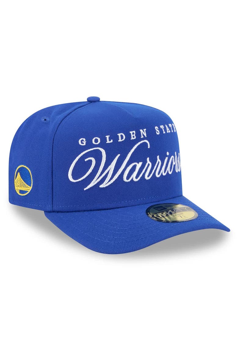 Men's New Era Royal Golden State Warriors 2025 NBA Draft A-Frame 59FIFTY Fitted Hat, Alternate, color, Royal