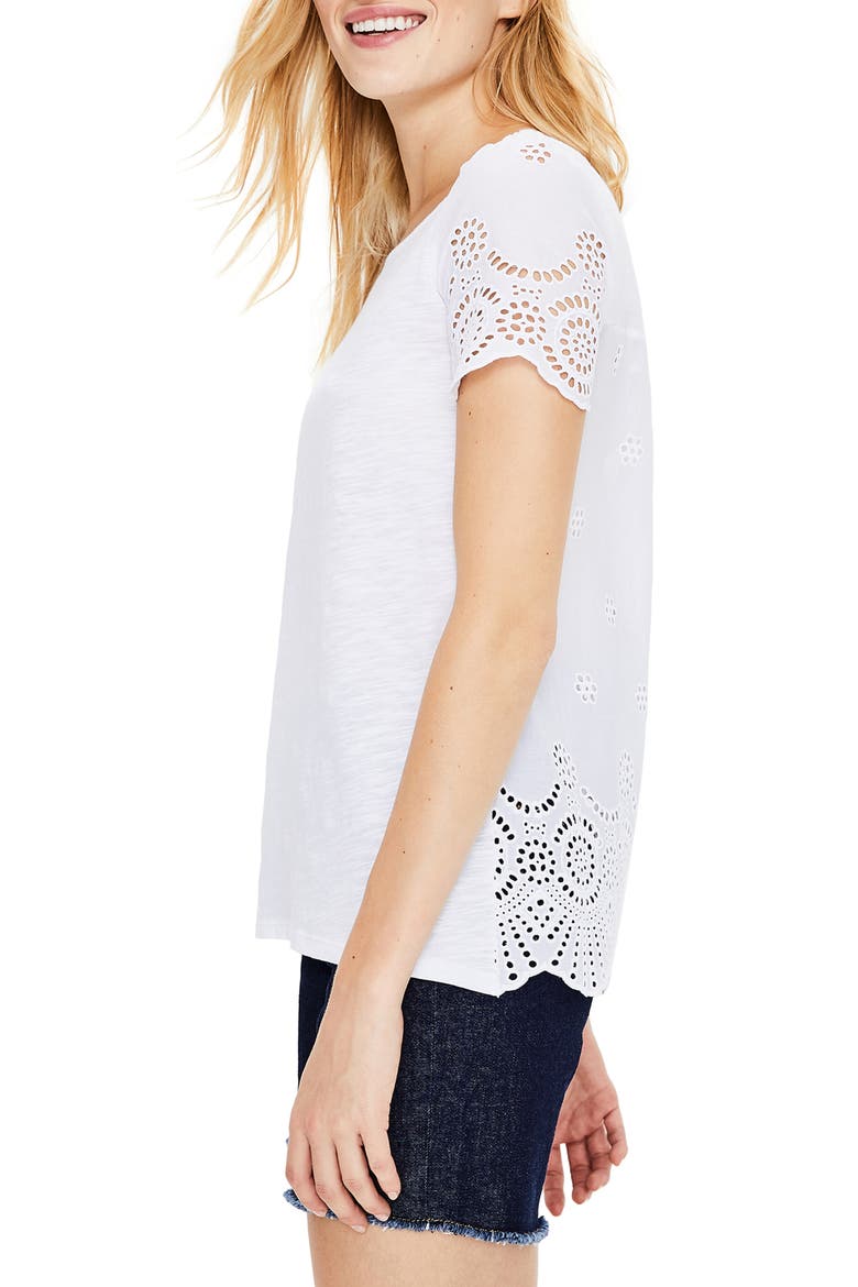 Isabella Lace Back Top, Alternate, color, WHITE