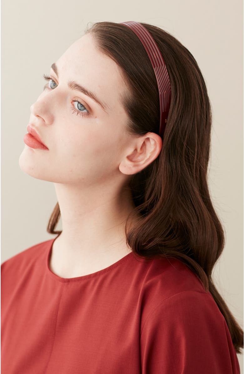 Alexandre de Paris St Honore Acetate Large Headband, Alternate, color, Beige