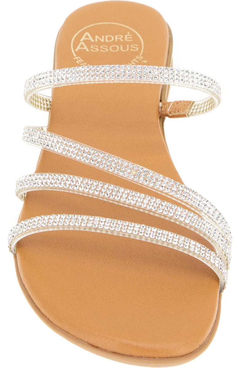 André Assous Nolan Sandal, Alternate, color, Clear/ Crystal