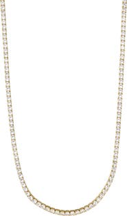 Adornia Crystal Tennis Necklace